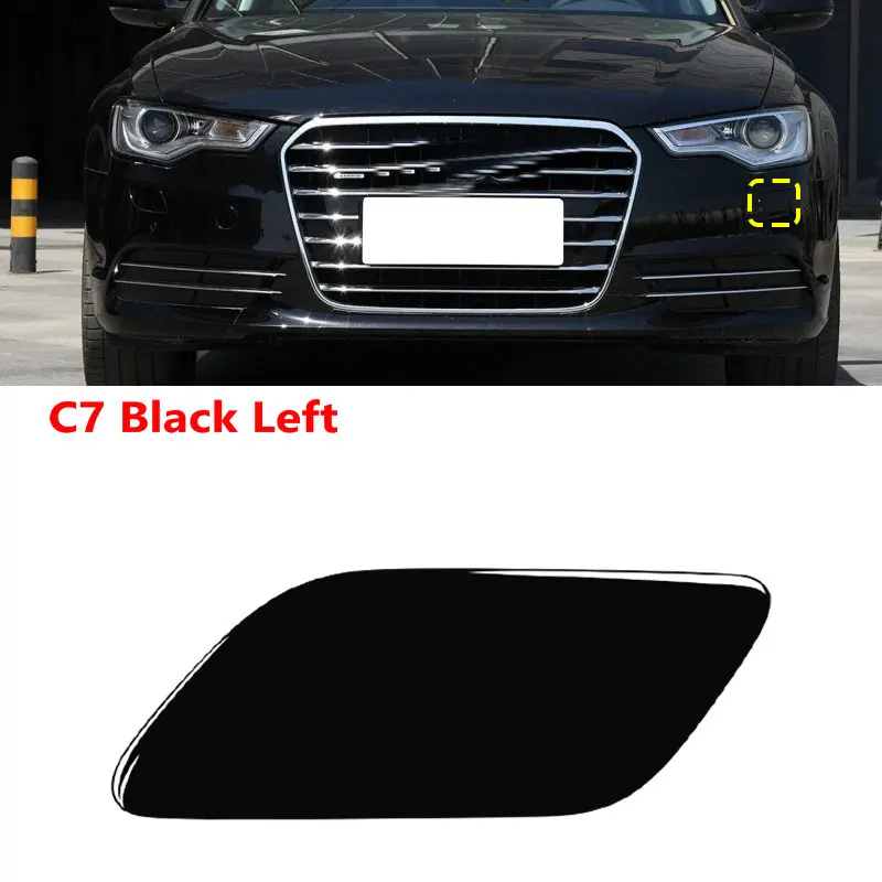 Фото Накладка на фару головного света Audi A6 C7 2012-2015, декоративная накладка на пистолет-распылитель, накладка на передний бампер, декоративная крышка №2