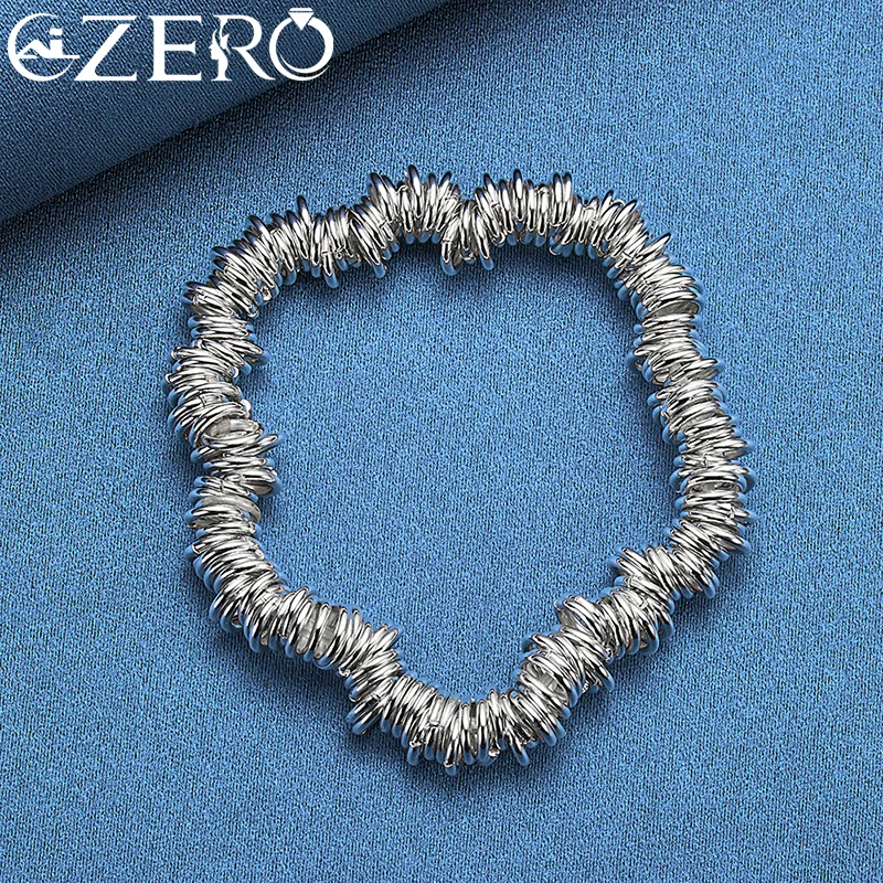 Фото ALIZERO, серебро 925 пробы, Много колец, браслет, цепочка для женщин, свадебная помолвка, искусственные модные ювелирные изделия, оптовая продажа №3
