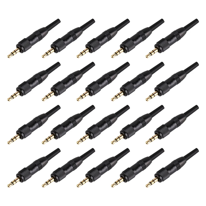 20 шт. 3,5 мм стерео шуруп Блокировка аудио замок разъем для Sennheiser для Sony Nady Audio2000s Mic запасной разъем адаптер