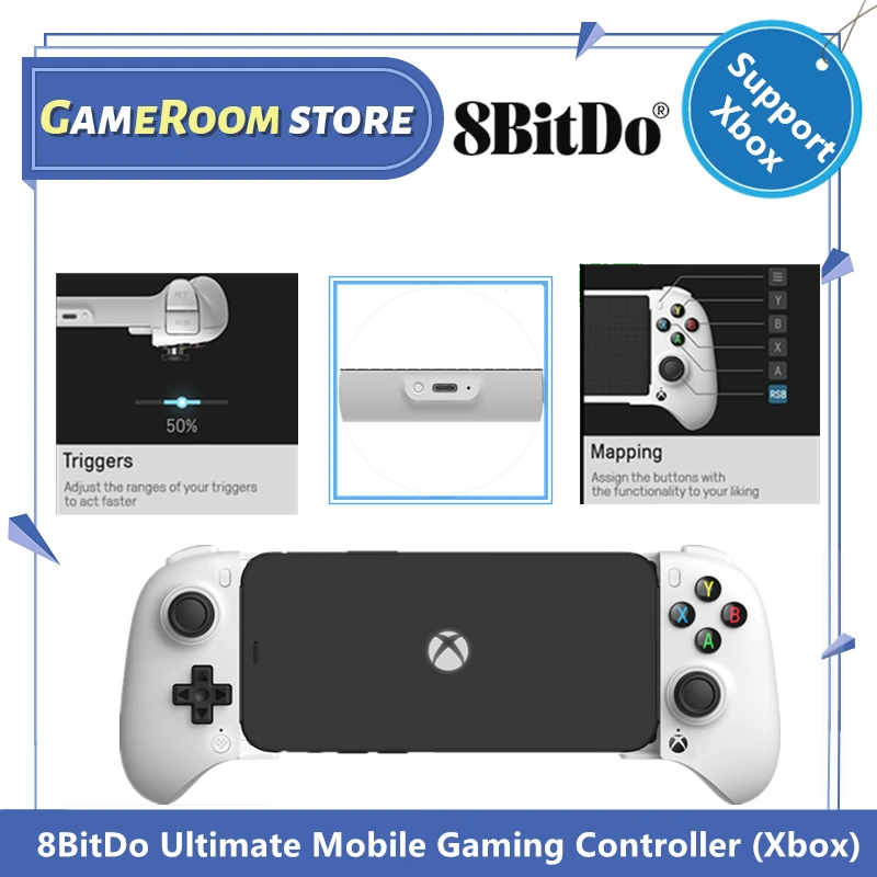 8BitDo Ultimate Мобильный игровой контроллер Bluetooth-геймпад для Xbox Подходит для мобильных устройств для Apply/Android 9.0 Совместимость с iOS