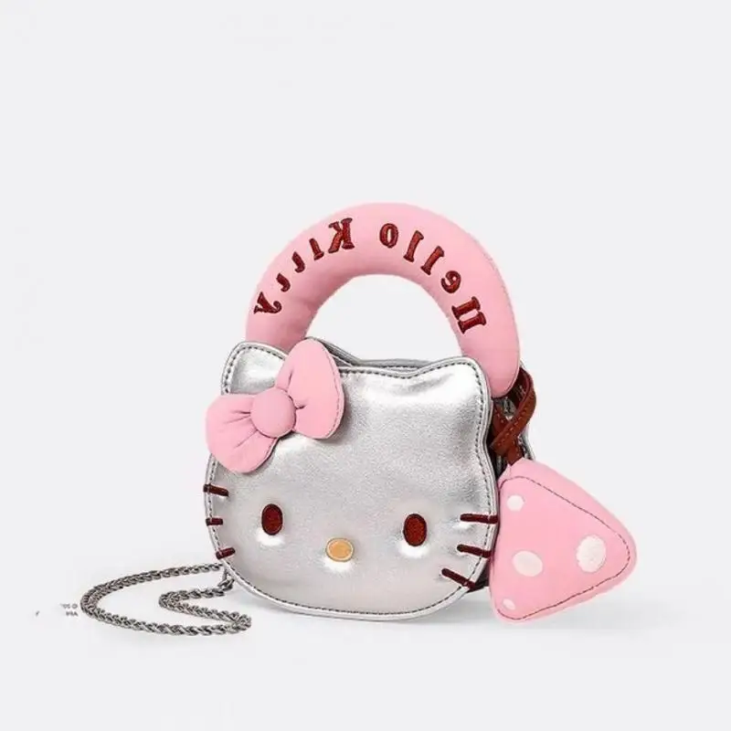 Фото Kawaii Cinnamoroll сумка через плечо Yk2 Sanrio Hello Kitty сумка модная женская сумка из искусственной кожи кошелек сумки для телефона подарок на день рождения для девочки №5