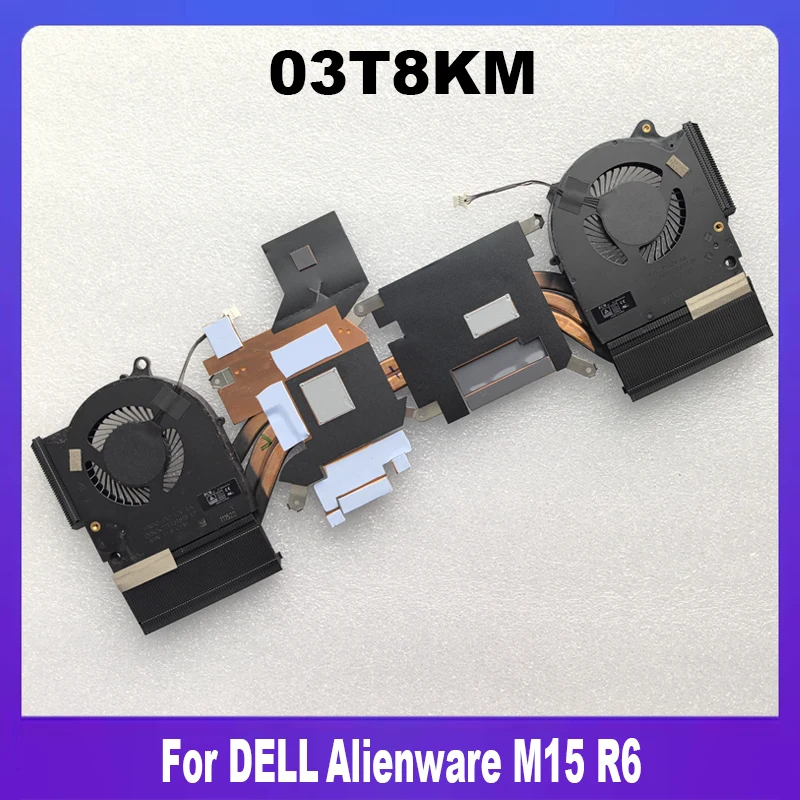 Новый оригинальный 03T8KM для DELL Alienware M15 R6, вентилятор охлаждения процессора ноутбука, вентилятор охлаждения графического процессора AT36U002ZCL CN-03T8KM 3T8KM, высокое качество