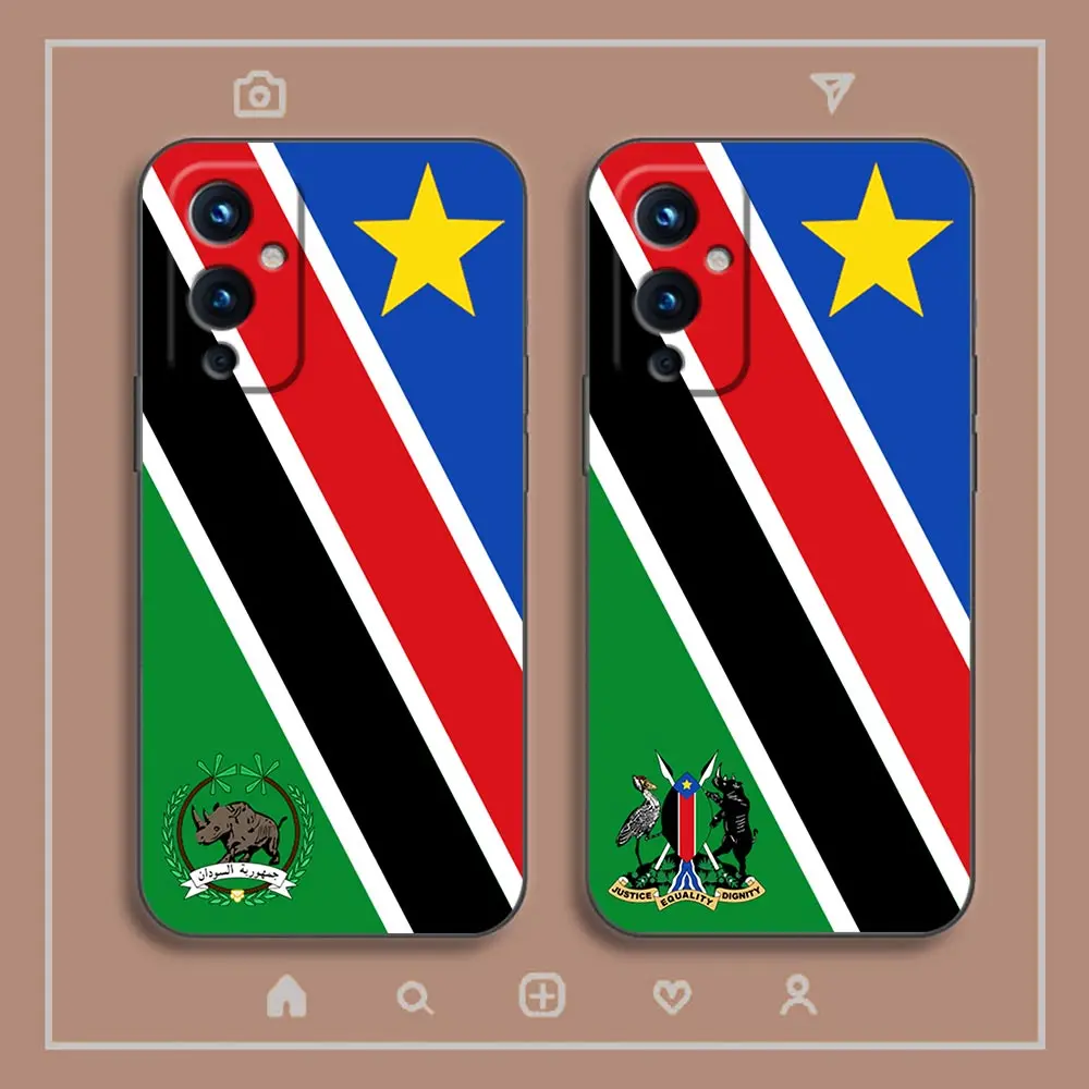 Фото Чехол Funda для Oneplus 9 8 8T 7 7T 6 6T 5 5T NORD N100 N10 2 CE 5G Pro Nokia 3,1 6 7 7,1 Plus, чехол с флагом Южного Судана №2