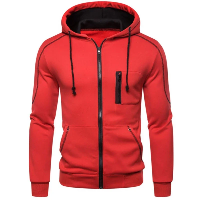 Фото Новинка 2023 г., уличная одежда Jaket Pria Musim, полу-каминель, Бердон, Kasual Ritsleting Sweter, Pria Jaket Modis Pakaian Pria Pakaian №5