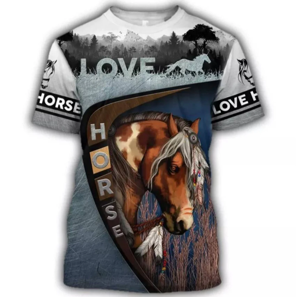 Фото Женская футболка с надписью «Love Horse» №3
