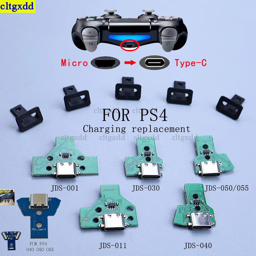 Cltgxdd 1 set FOR PS4 JDS 001 011 030 040 050 055 Charging board changed to Type-C charging interface controller charging port