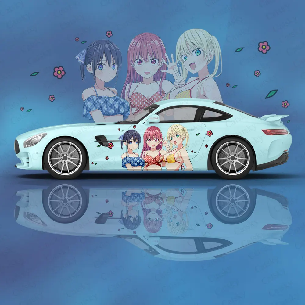 Kanojo mo Kanojo аниме наклейка на кузов автомобиля аниме иташа наклейка на боковые автомобили наклейка на кузов автомобиля Наклейка для украшения автомобиля наклейки