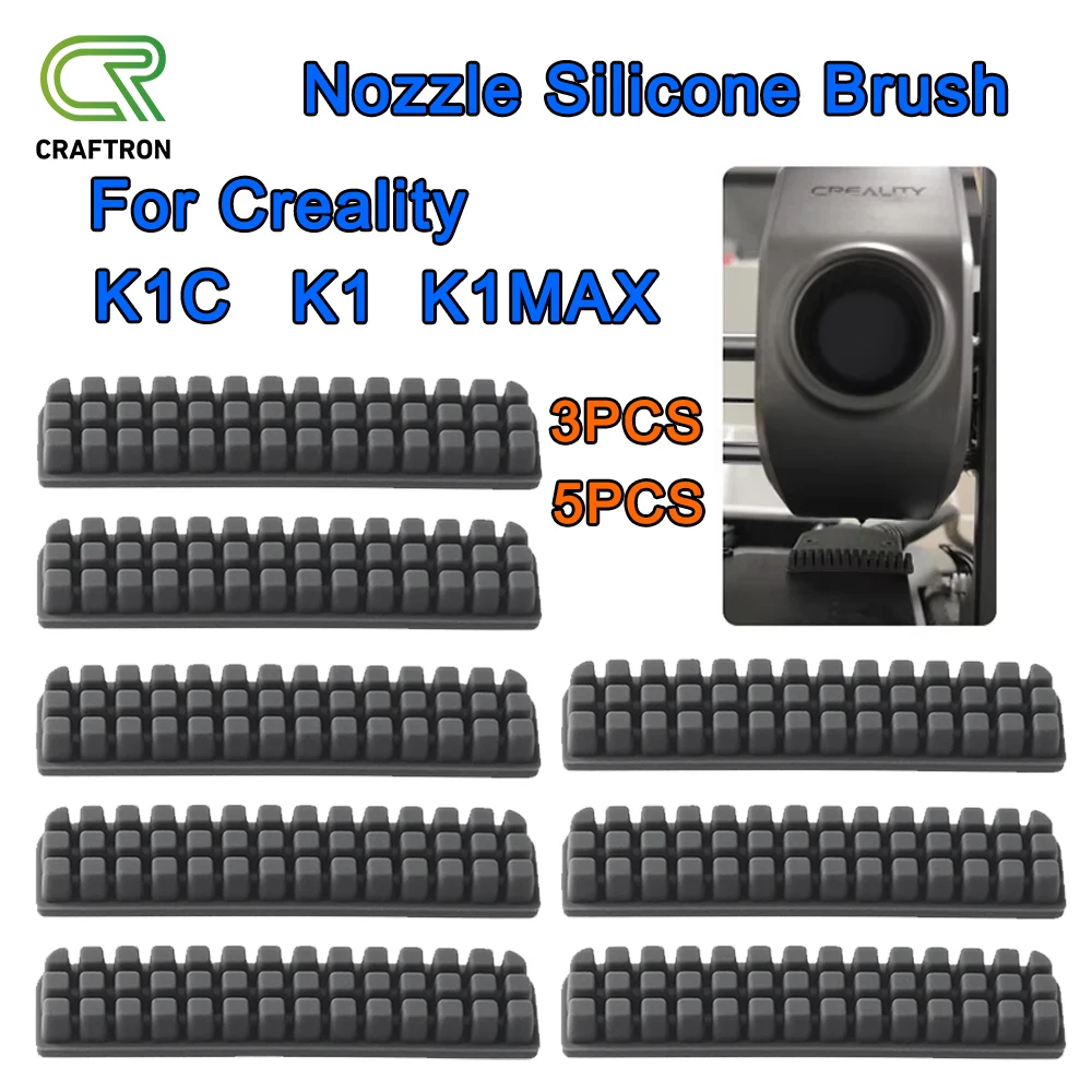 Силиконовая щетка для насадки Creality K1 K1C K1MAX, инструмент для очистки насадок для 3D-принтера серии K1, аксессуары для чистки 3D-принтера