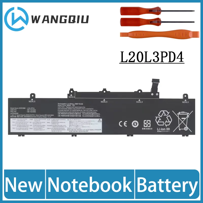 WangQiu аккумулятор для ноутбука Lenovo 5B11C73242 5B11C73244 5B11C73245 5B11N52031 5B11N52048 11,52 В 57 Втч 4948 мАч