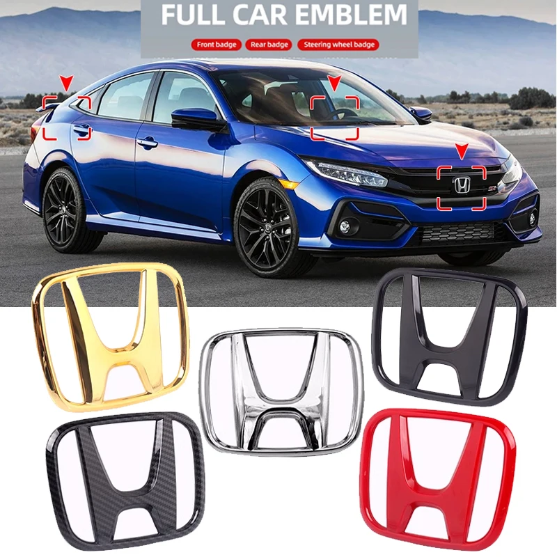ABS авто передний задний логотип обновление H-наклейки для Honda CRV City Fit BREEZE Crider Inspire JADE URV XRV Vezel эмблема значок наклейки