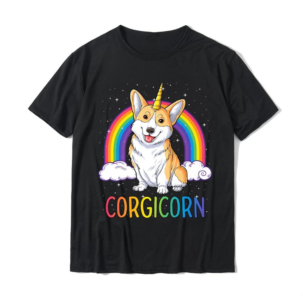 Шикарная футболка Corgicorn Единорог корги для мужчин, космическая Galaxy Премиум Радуга подарок для гика, Geek Повседневная футболка для продажи