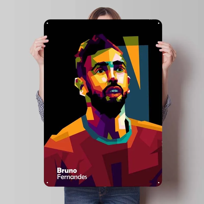 Металлический знак Bruno F in Wpap, спортивный постер, украшение для двери, ретро жестяной знак для настенного искусства, декор для комнаты, эстетика