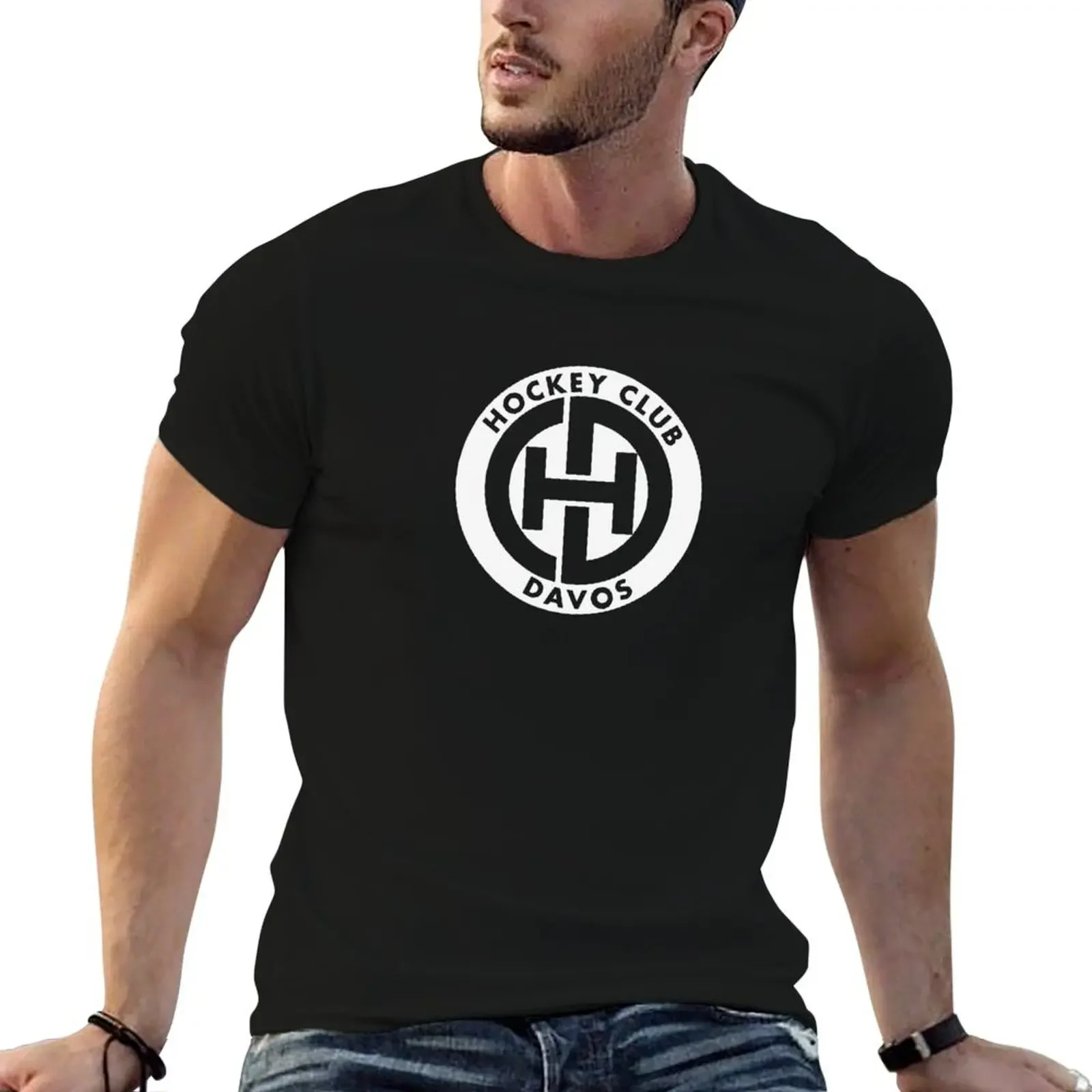 Hoki Club Davidos белая футболка таможенные аниме фигурки баскетбольные футболки с рисунком негабаритные футболки для мужчин