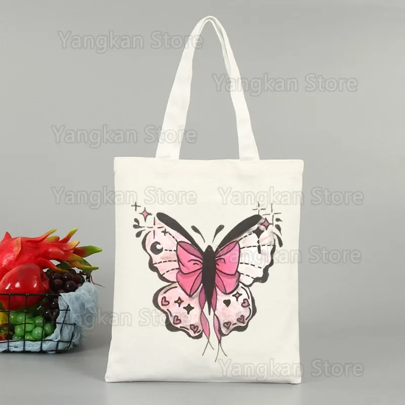 Melanie Martinez Manga Aesthetic Y2k Dames Portals Eco Environmental Shopper Bag Cartoon Canvas Shoulder Bag Harajuku