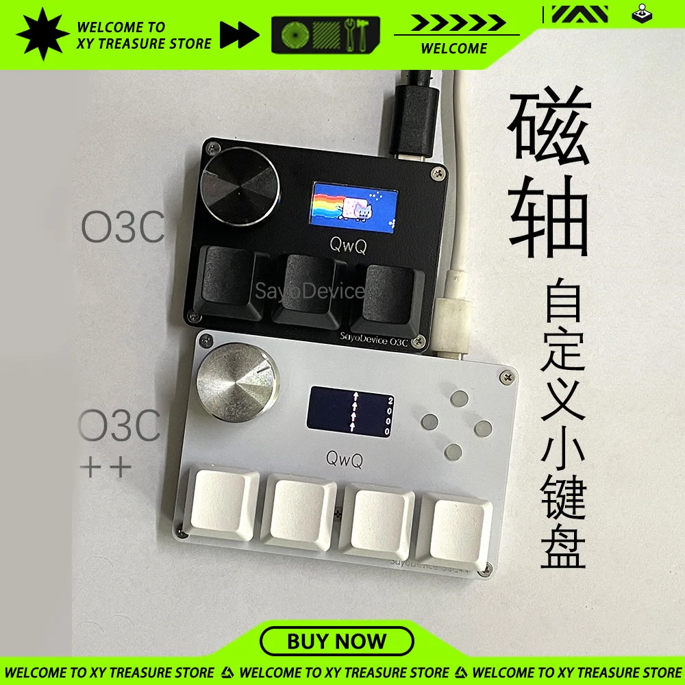 Мини-клавиатура SayoDevice O3C, многофункциональная ручка, проводная игровая клавиатура с RGB-подсветкой, эргономичные аксессуары для ПК и геймеров на заказ