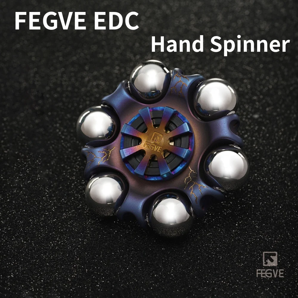 FEGVE EDC Reunion ручной спиннер титановый спиннер для снятия стресса игрушка спиннеры для офиса аксессуары для стола