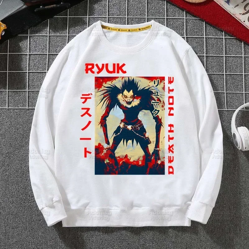 Фото ła Death Note Light Yagami Near Ryuk L Lawliet męska wiosna jesień męskie bluzy w stylu Casual bluzy męskie bluza z kapturem topy №4