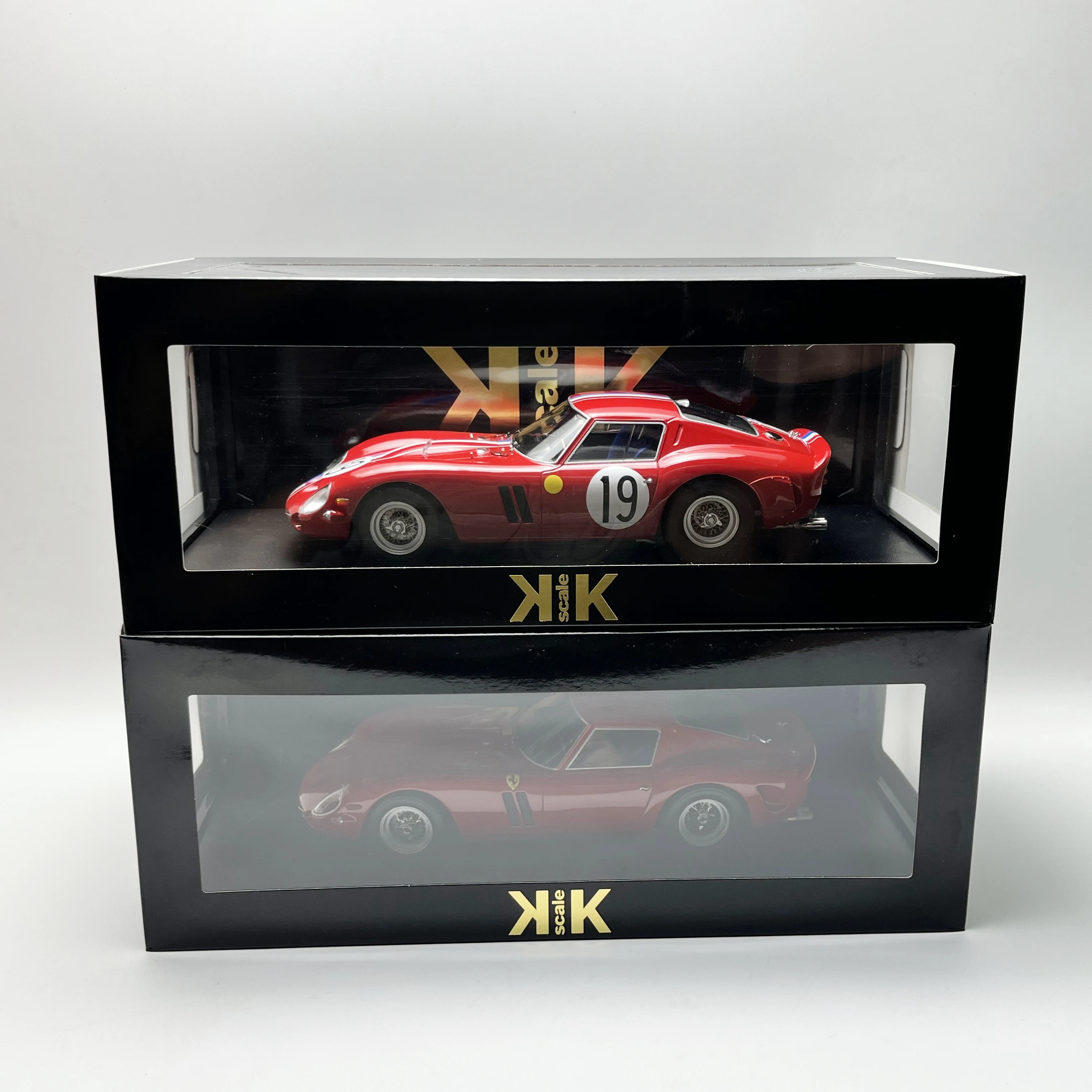 Фото Литой под давлением масштаб 1:18 KK Ferrari 250 GTO, модель автомобиля из сплава, Коллекционная игрушка, подарок, сувенир, украшение для дисплея №5