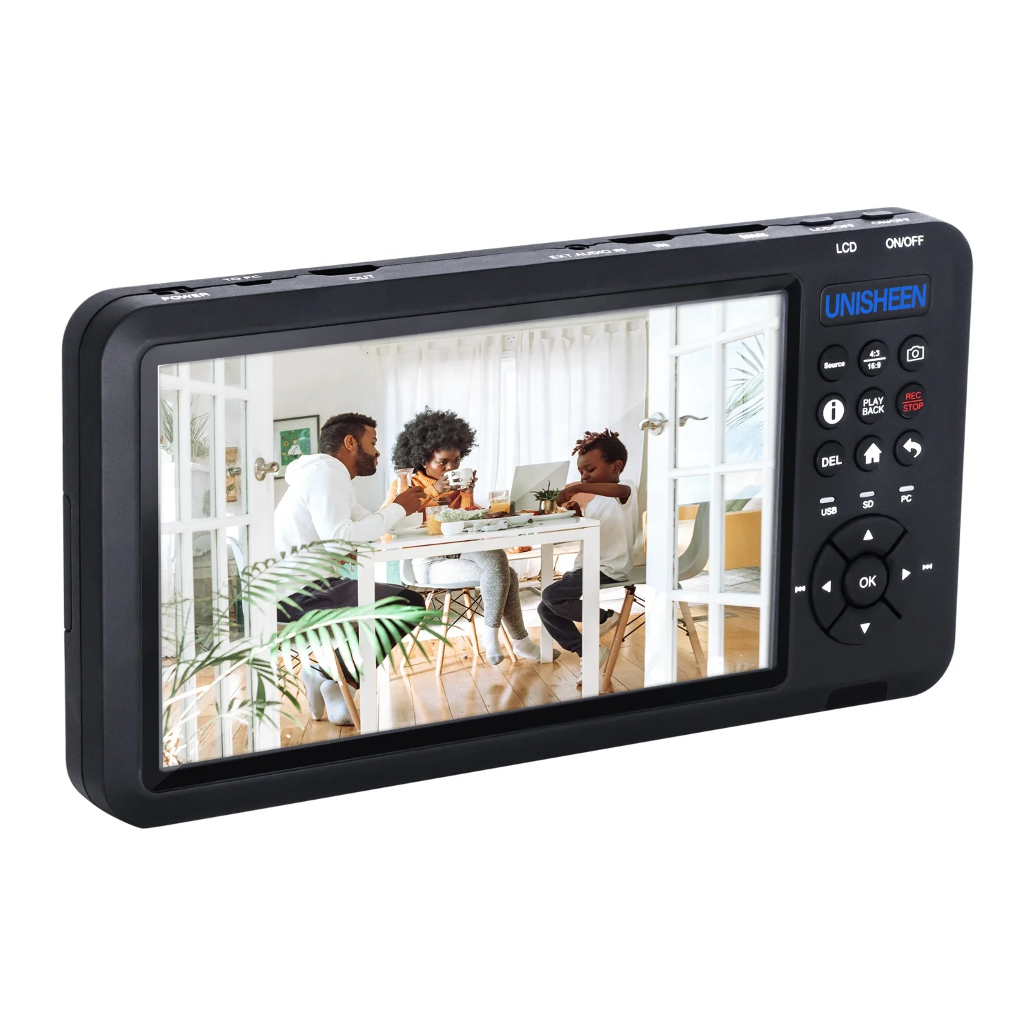 Стандартный эндоскоп Unisheen UR500A, UHD 4K, переключаемый экран, VGA DVI h dmi YPbPr, цифровой видеорегистратор