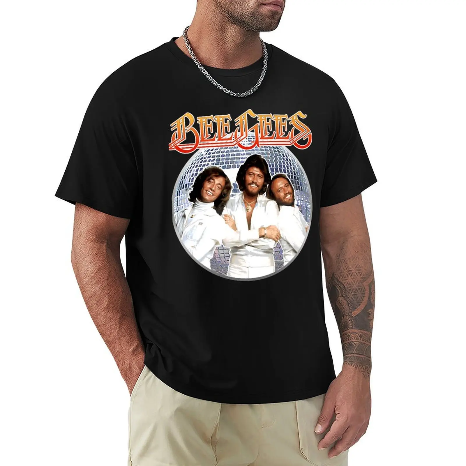 Футболка Bee Gees, одежда в стиле хиппи, футболка на заказ, набор мужских футболок с рисунком