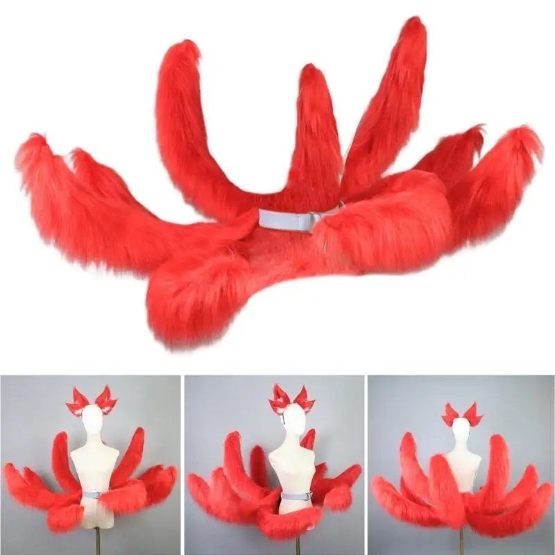 Фото 39xe League of Cosplay Costumes Ahri Tail Kyuubi Kitsune Tail Foxes №4