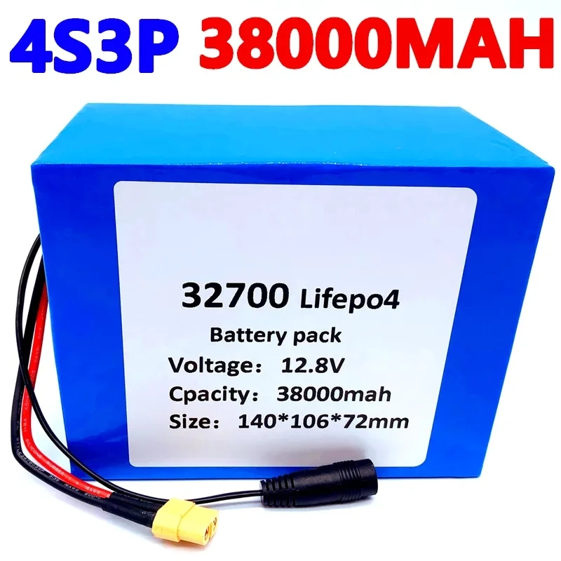 32700 Lifepo4 батарея 4S3P 12,8 V 38Ah 4S 40A 100A evenwichразбитый Voeding 12V