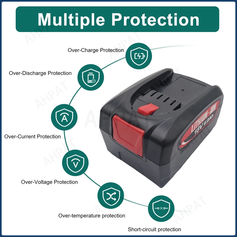 Фото 6000 мАч для Bosch PBA 18 В Сменный аккумулятор для Bosch дома и сада PBA PSB PSR Аккумуляторная батарея Инструменты AL1880CV AL18815CV. №3
