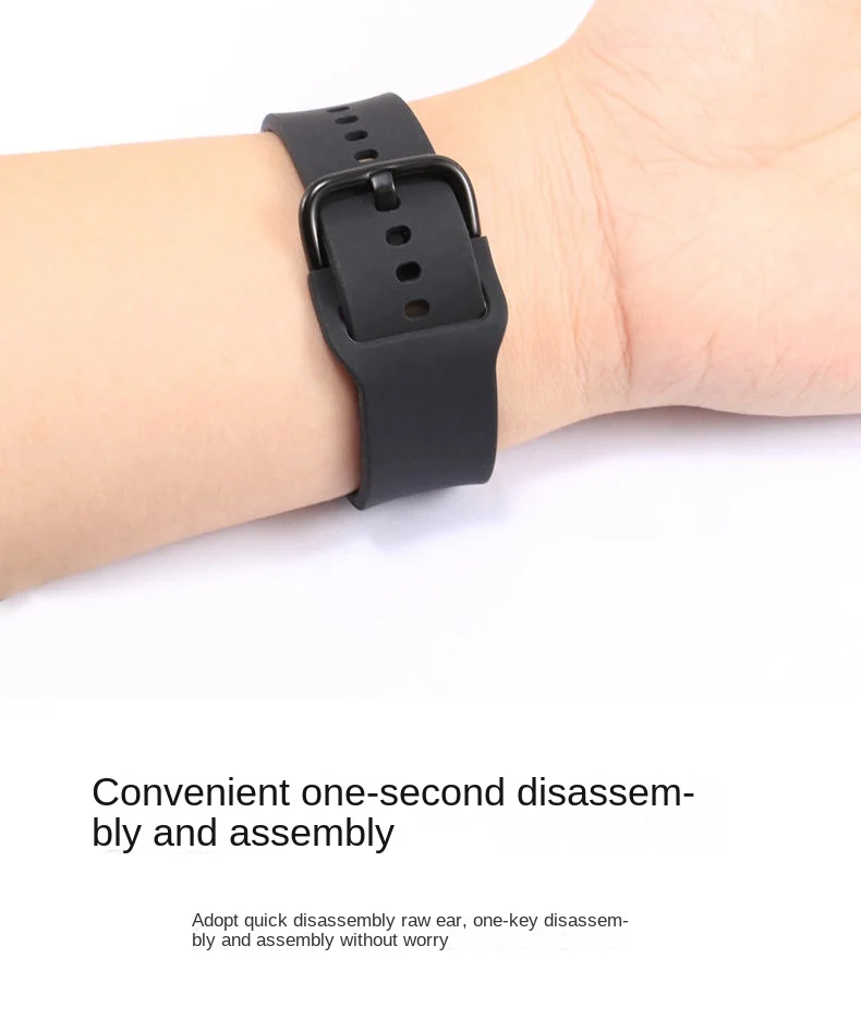 Фото Силиконовый ремешок 20 мм для Samsung Galaxy Watch 4 6 Classic 47 мм/46 мм Pro 45 мм NO BAPS BRACETE BRACETE Galaxy Watch 7 6 5 4 40 мм/44 мм пояс женского запястья с длинными и короткими моделями длинных и зимних длин №3
