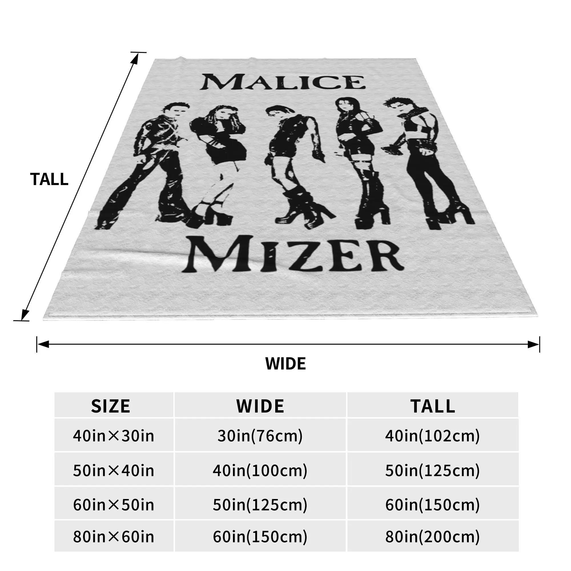 Фото Одеяло Malice Mizer Illuminati, бархатное украшение, многофункциональное теплое одеяло для постельного белья, дорожное покрывало №4