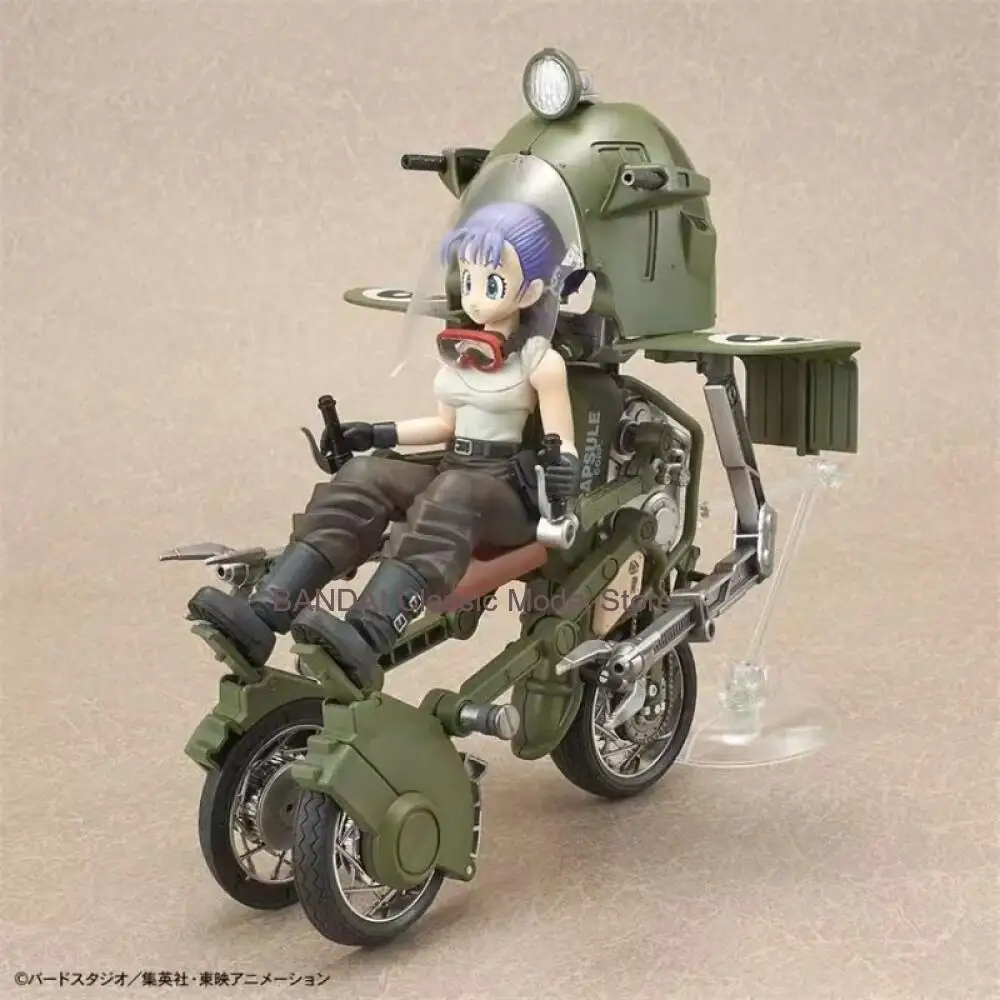 Фото Оригинальный комплект Bandai Dragon Ball Bulma FRS с мотоциклом, аниме-фигурка, коллекционные игрушки Gunpla, подарок для взрослых и детей №4