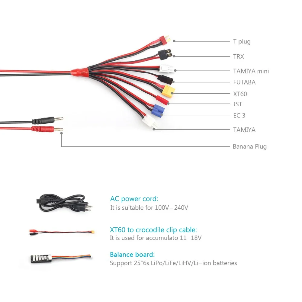 Фото HTRC C150 RC AC/DC зарядное устройство 150 Вт 10 А для Lihv Life Lilon NiCd NiMH PB Баланс зарядное устройство батарея умный аккумулятор №2