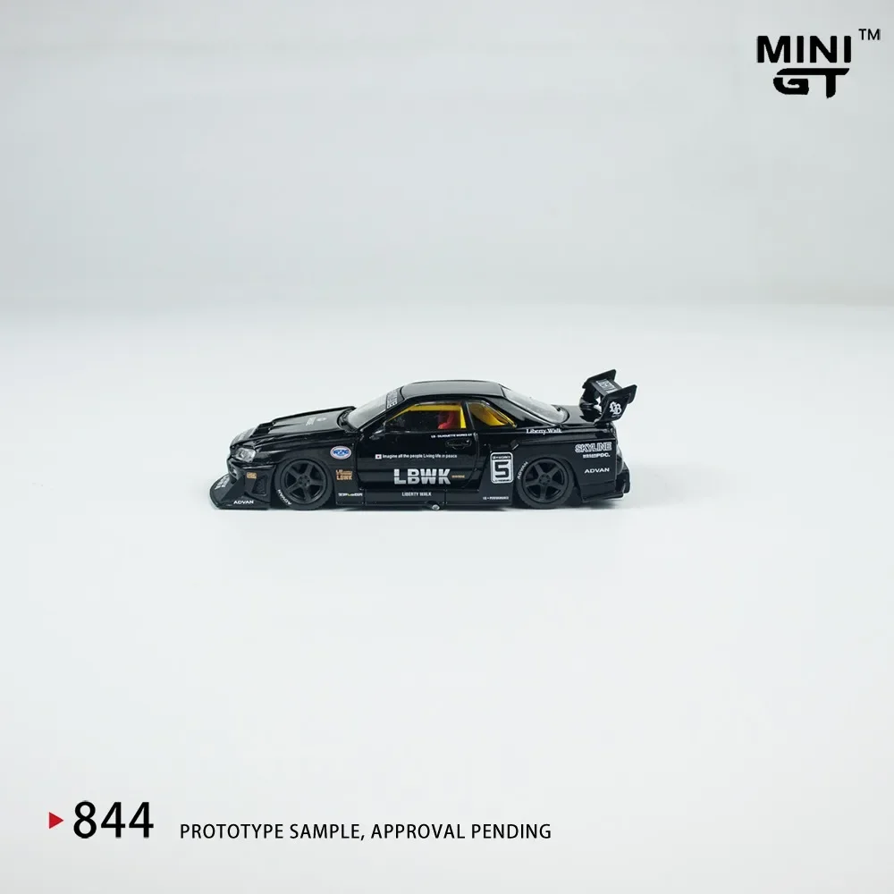 Фото MINIGT 1:64 Nissan Super Silhouette SKYLINE LB-ER34 сплав Премиум литая под давлением модель автомобиля игрушки Коллекционная деталь дисплея №3