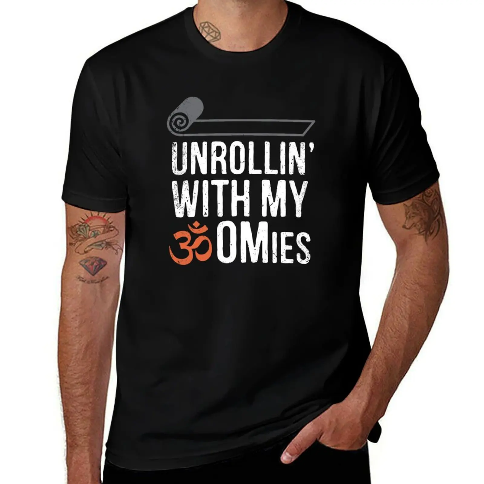 Футболка Unrollin' with my OMies, рубашка с аниме, забавные костюмы, футболка большого размера с рисунком, мужские рубашки, футболка с рисунком