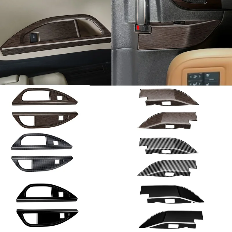 Для Toyota Alphard Vellfire 40 Series 2023 2024 2025 ABS Middel переключатель окна, кнопка подъема, накладка, 3 РЯТА, крышка держателя чашки для воды