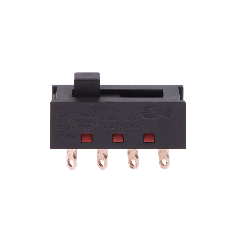 DSE-2310 заостренные штифты, 8 футов, 3 файла, 8A250V, тумблер, черный ползунковый переключатель для деталей фена
