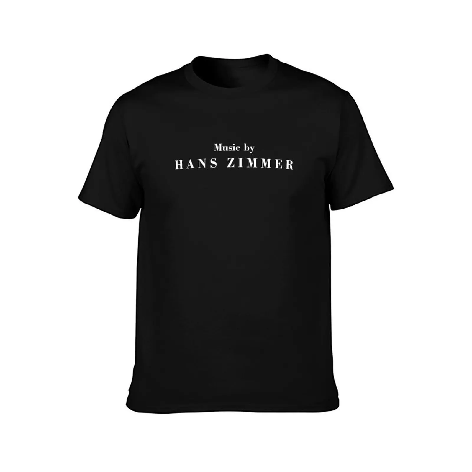Фото Футболка Music by Hans Zimmer, модные рубашки, подарки для парня, футболка с короткими рукавами, черные футболки для мужчин №2