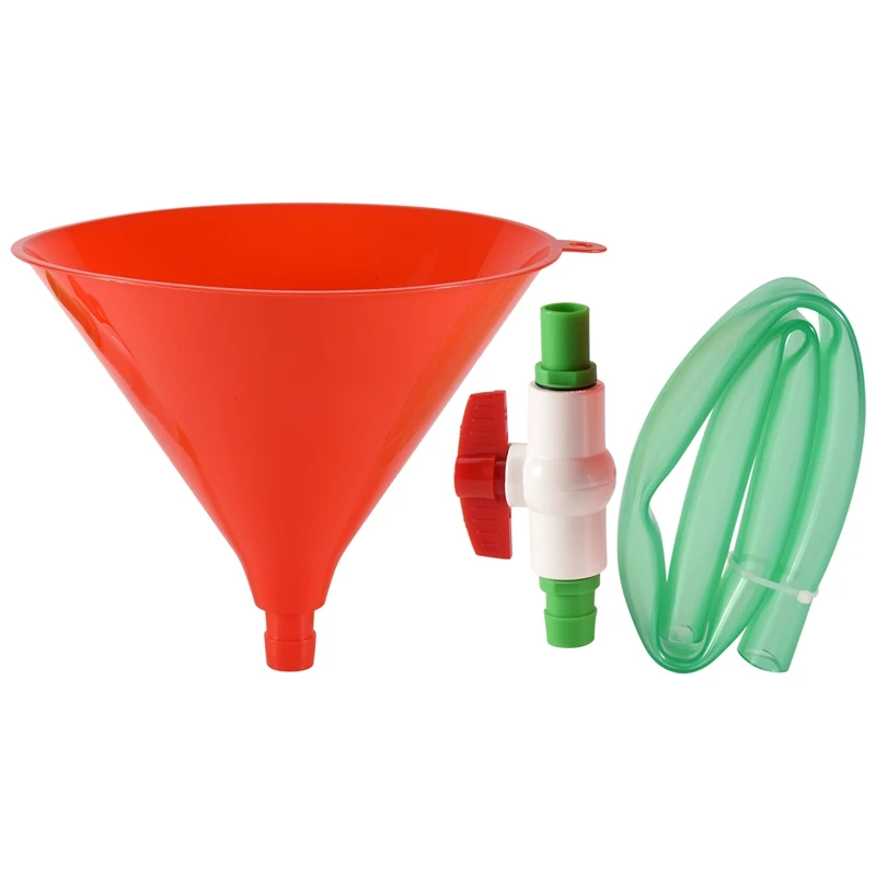 Plastic Filling Funnel Beer Funnel Wine Liquid Pipe Tube Plastic Valve Hose For Birthday Beer Festivals Drinking Party