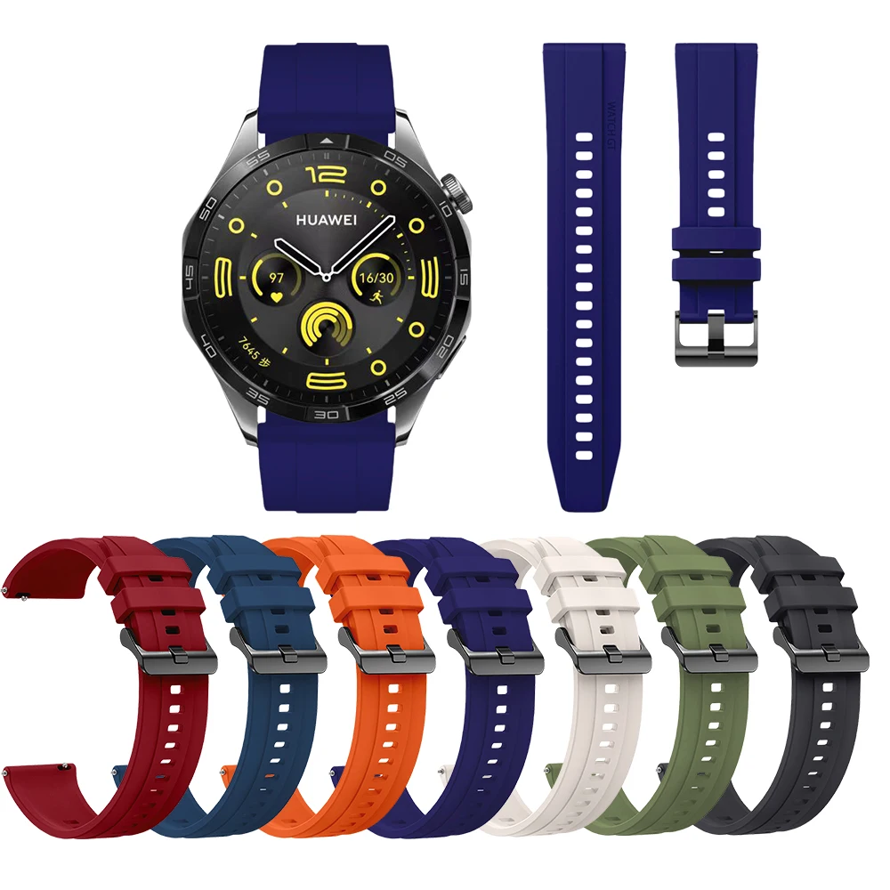 Ремешок сменный для наручных часов Huawei Watch 4 Band, мягкий и прочный браслет, подходит для Huawei Watch 4, 22 мм