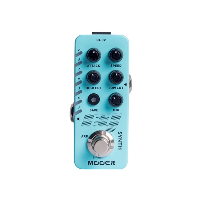 MOOER Новый Micro E7 Полифонический Synth Мини-педаль эффектов для электрогитары 7 тонов синтезатора Индивидуальный арпеиватор для каждого тона