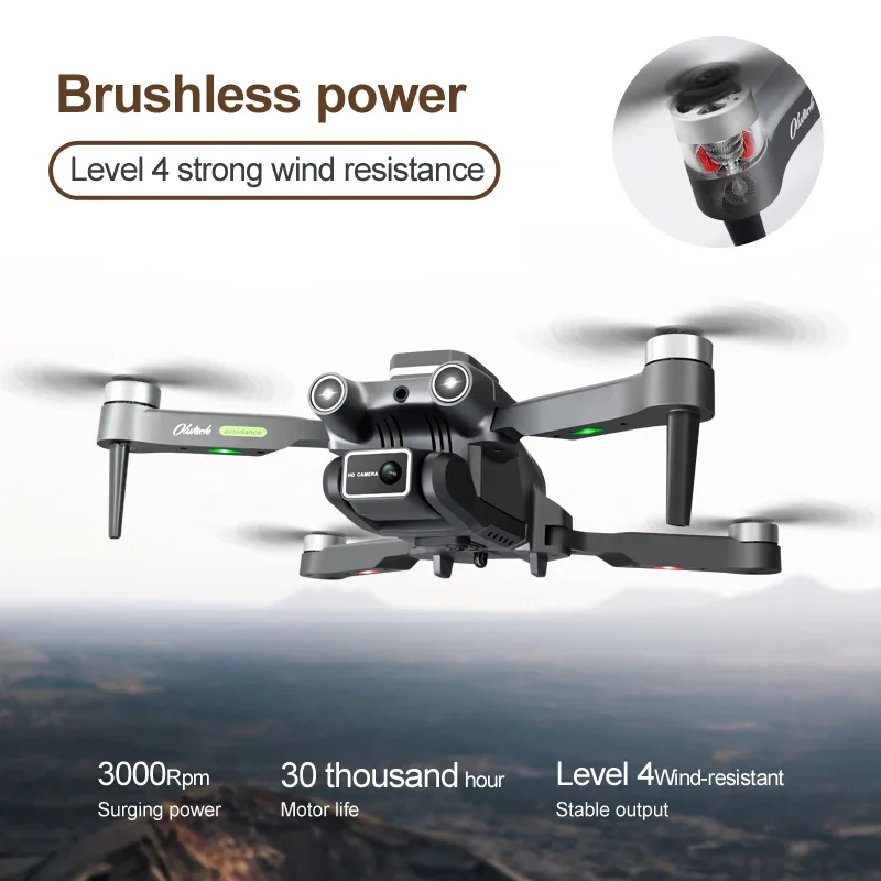 Дрон H23 GPS Rc с двойной камерой 4K/6K HD Профессиональная фотография обход препятствий бесщеточный вертолет складной Квадрокоптер