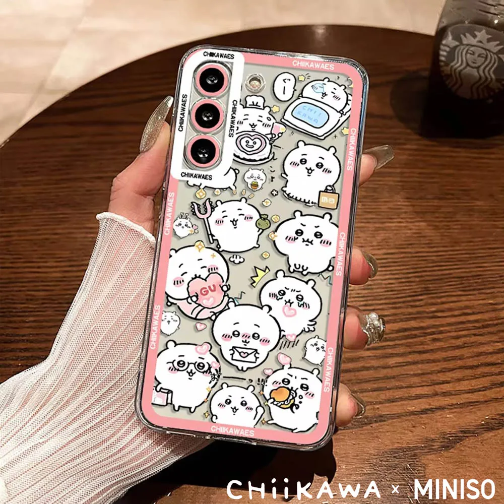 Телефонный чехол Miniso X Chiikawa для Samsung Galaxy S24 S23 S22 S21Ultra Plus FE A55 A54 A15 A14 A35 A52 A53 A25