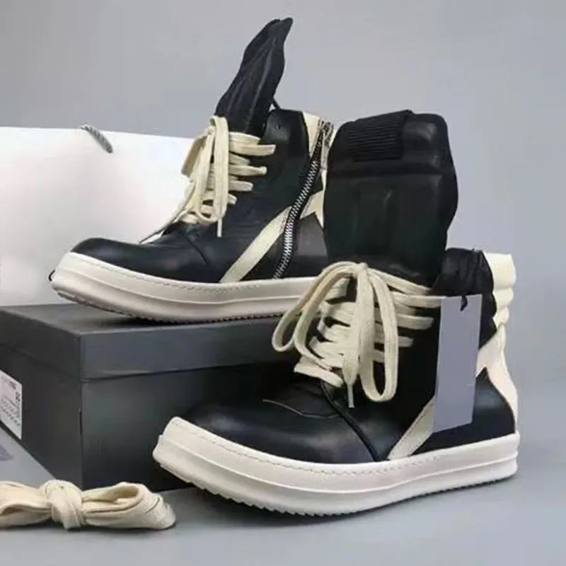 Роскошные брендовые дизайнерские кроссовки Rick, спортивная обувь, летние кожаные мужские кроссовки