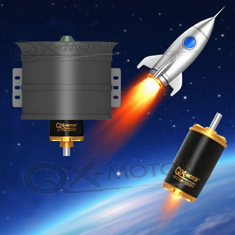 QX-MOTOR Модернизированный канальный вентилятор 90 мм (12 лопастей) QF3748/3758 Двигатель 1000-1550KV 6S/12S ESC для запасных частей и аксессуаров для модели RC Jet Радиоуправляемые игрушки