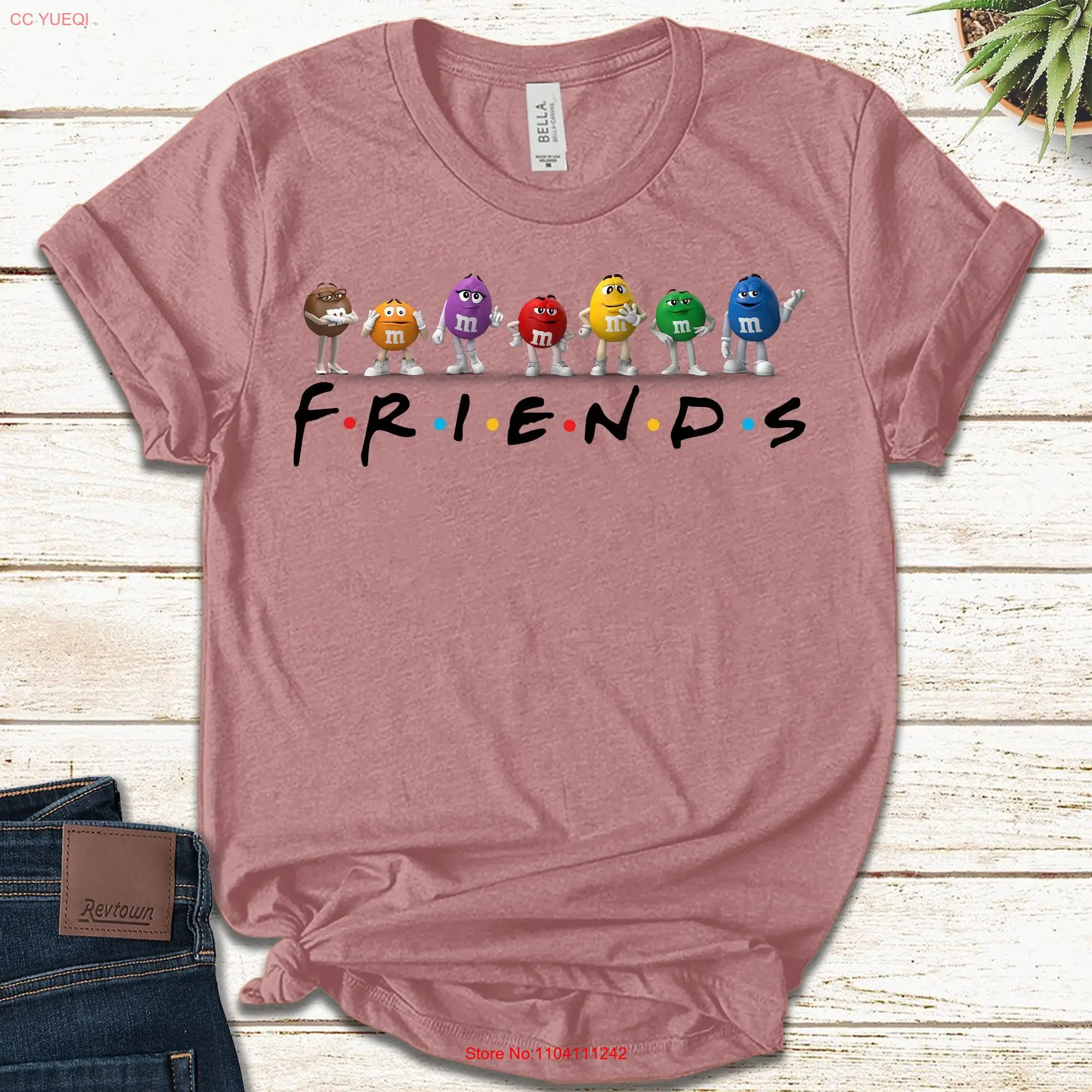 Футболка M Candies Friends и одинаковые семейные групповые костюмы конфет на Хэллоуин, костюм E1MJ02, с длинными или короткими рукавами