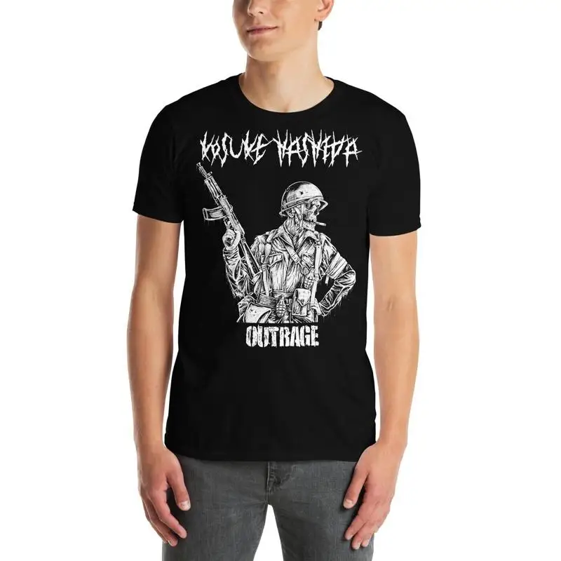 Футболка KOSUKE HASHIDA Outrage NEW Brutal Truth Pig Destroyer Nasum Wormrot