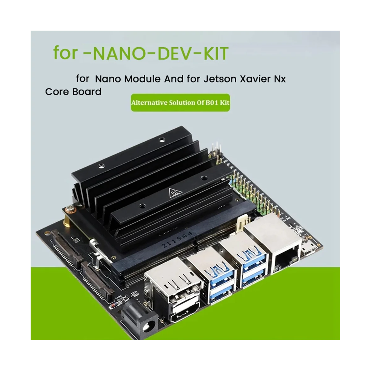 Комплект для Nano B01 4 Гб + камера IMX219-77 + SD-карта 64 ГБ + кардридер + Джампер + блок питания ЕС