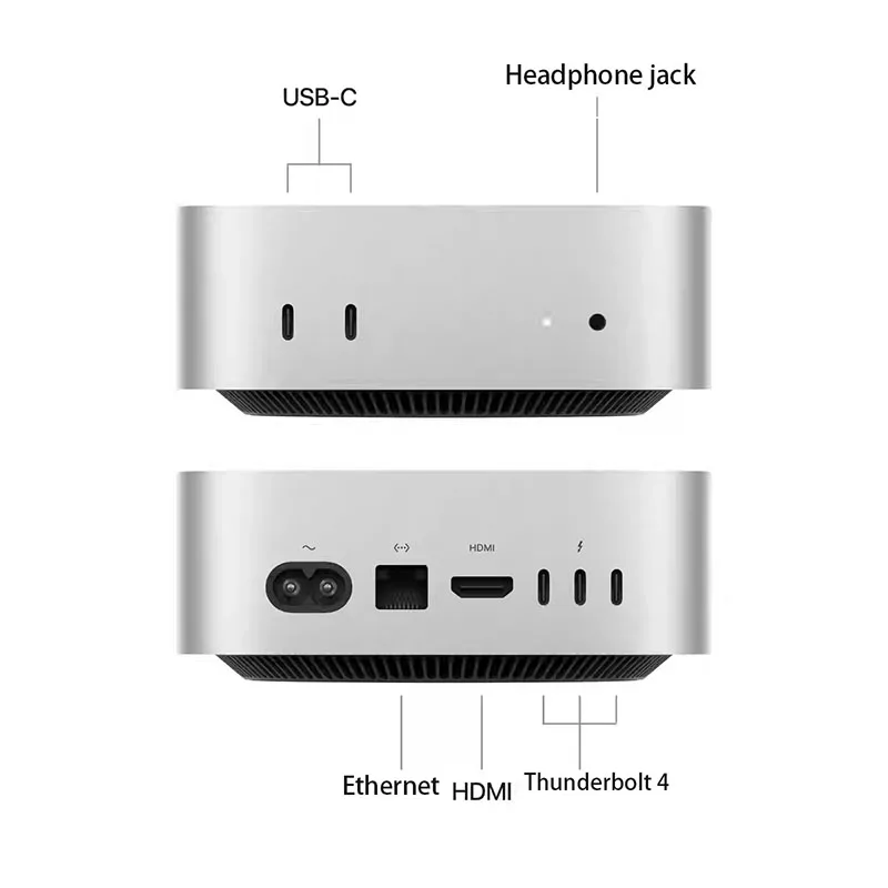 Фото 2024 Mac Mini с чипом M4, 10-ядерный процессор, 10-ядерный графический процессор, 16 ГБ ОЗУ, 256 ГБ/512 ГБ/1 Т/2 ТБ SSD-накопитель Gigabit Ethernet. №2