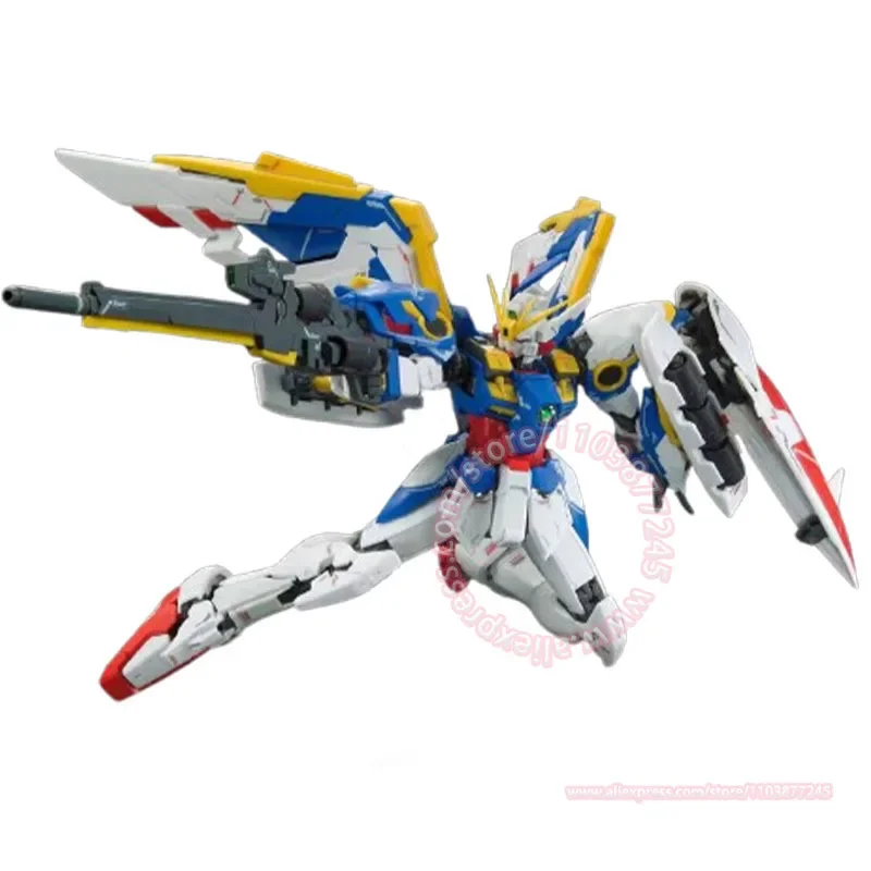 Фото BANDAI RG 1/144 XXXG-01W WING GUNDAM EW ручная модель фигурки суставы подвижный детский подарок на день рождения модная игрушка в сборе №4
