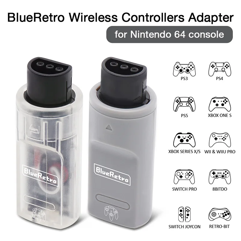 Новый дизайн, адаптер беспроводных игровых контроллеров BlueRetro для консоли Nintendo 64, PS3, PS4, PS5, игровые контроллеры Nintendo Switch