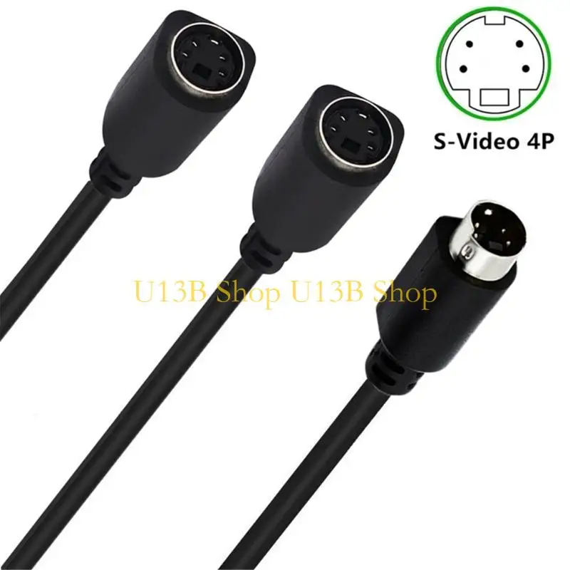 Фото U13B S-Video 4-Cin Mini SPLITTE CABLITE S-VIDEO Самцовый до 2 женских сплиттер №4